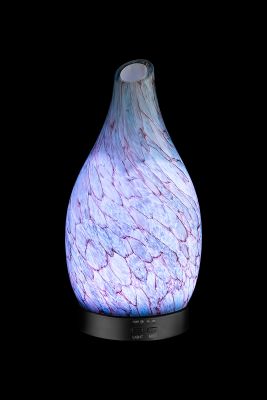 Discover Işıklı Cam Hava Nemlendirici Esansiyel Aroma Difüzörü - MARBLE